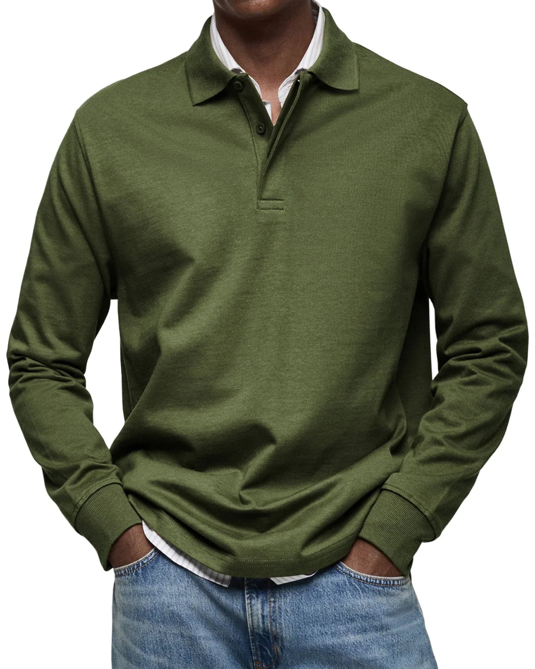 Bruno™ - Lässiges Langarm-Poloshirt
