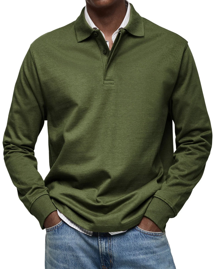Bruno™ - Lässiges Langarm-Poloshirt
