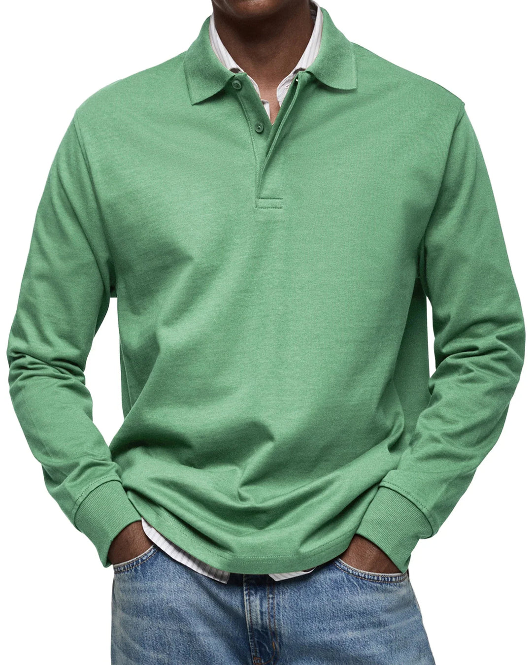 Bruno™ - Lässiges Langarm-Poloshirt
