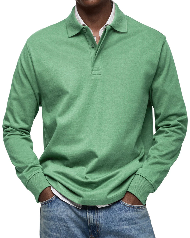 Bruno™ - Lässiges Langarm-Poloshirt