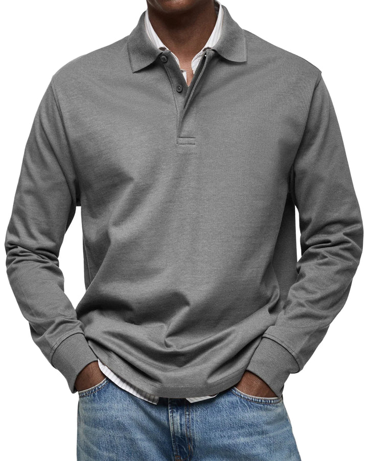 Bruno™ - Lässiges Langarm-Poloshirt