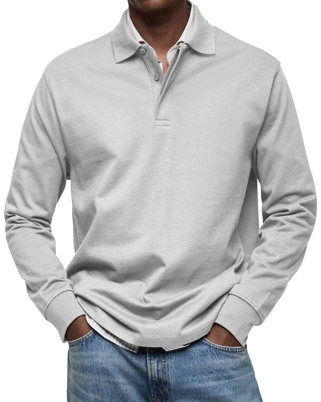 Bruno™ - Lässiges Langarm-Poloshirt