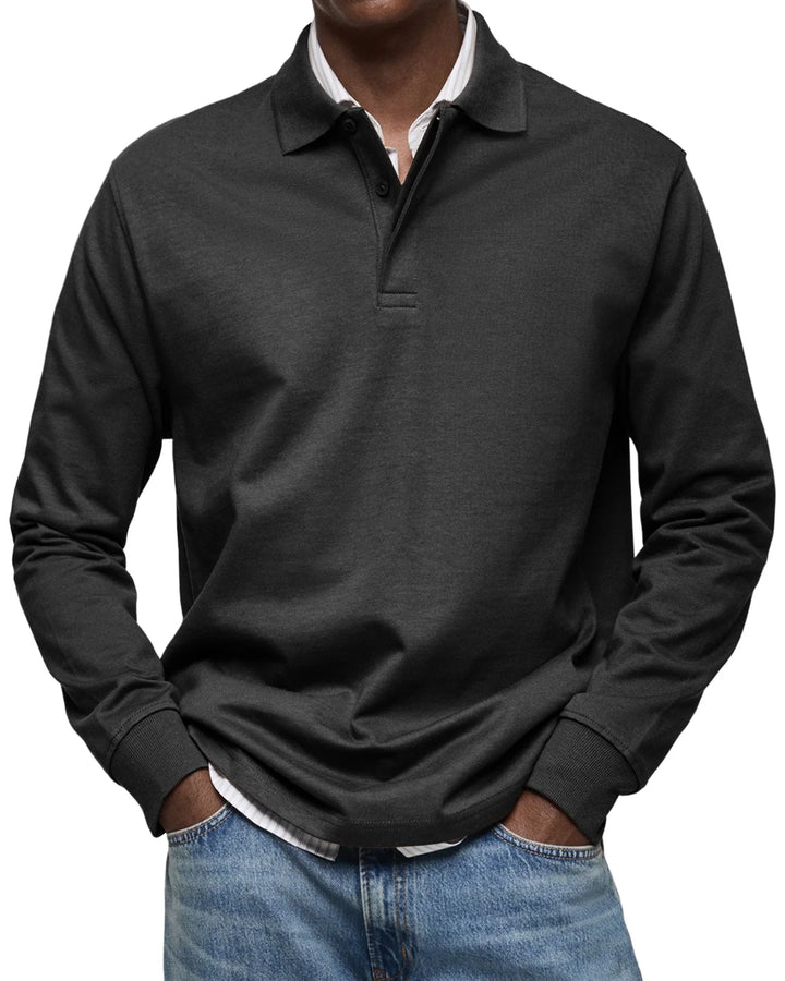 Bruno™ - Lässiges Langarm-Poloshirt