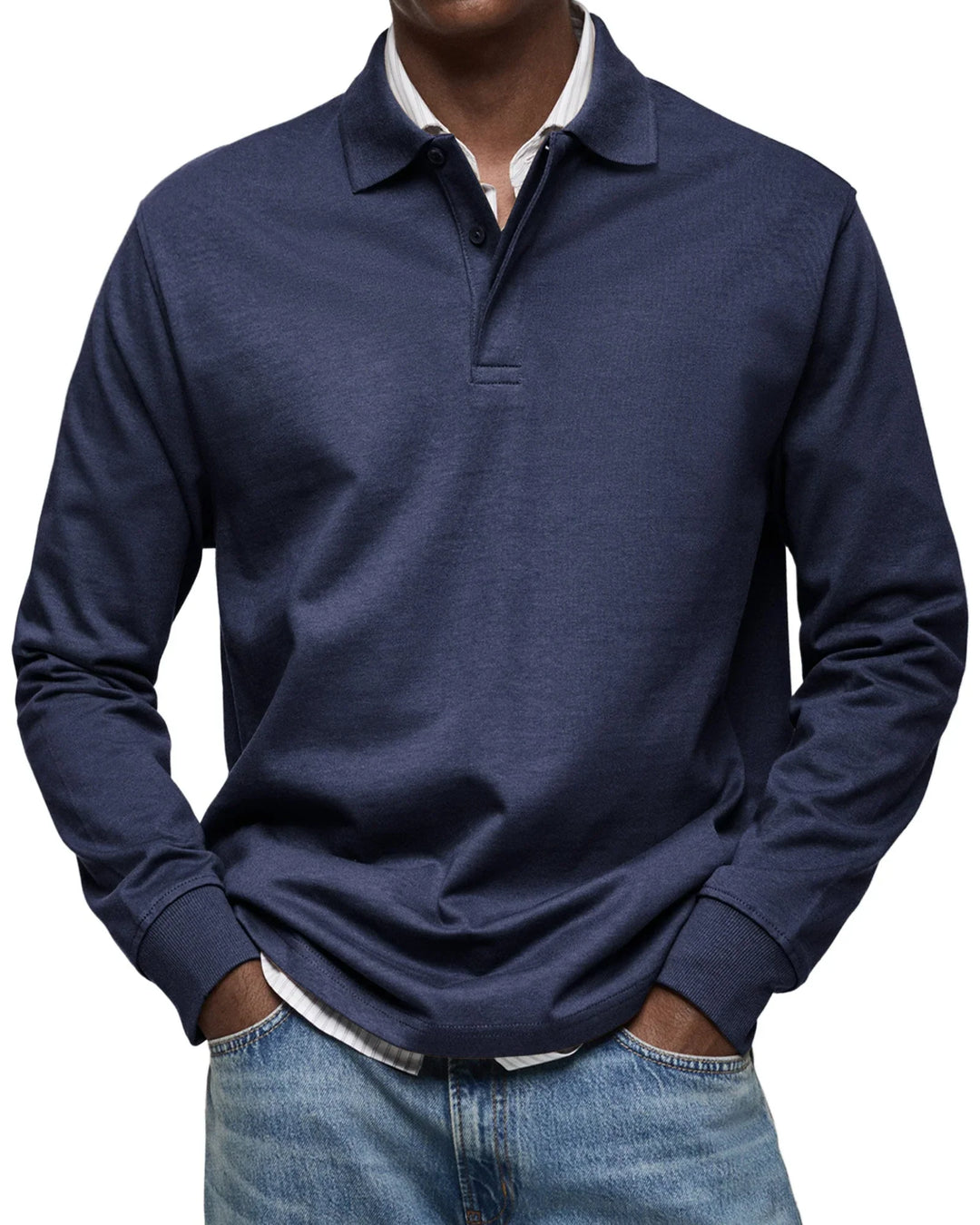 Bruno™ - Lässiges Langarm-Poloshirt
