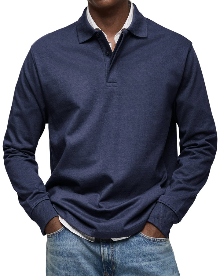 Bruno™ - Lässiges Langarm-Poloshirt