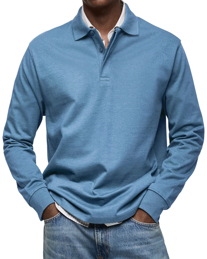 Bruno™ - Lässiges Langarm-Poloshirt