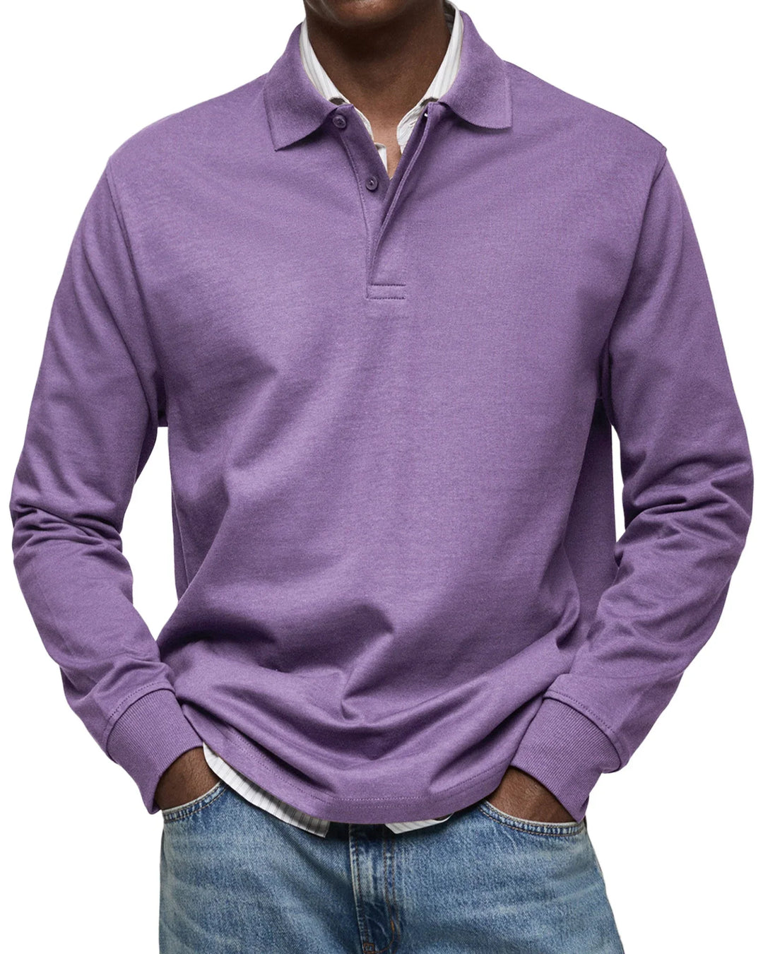 Bruno™ - Lässiges Langarm-Poloshirt