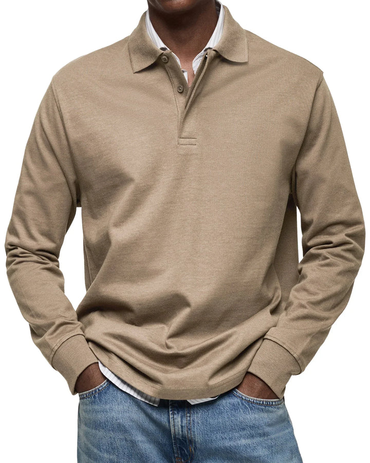 Bruno™ - Lässiges Langarm-Poloshirt
